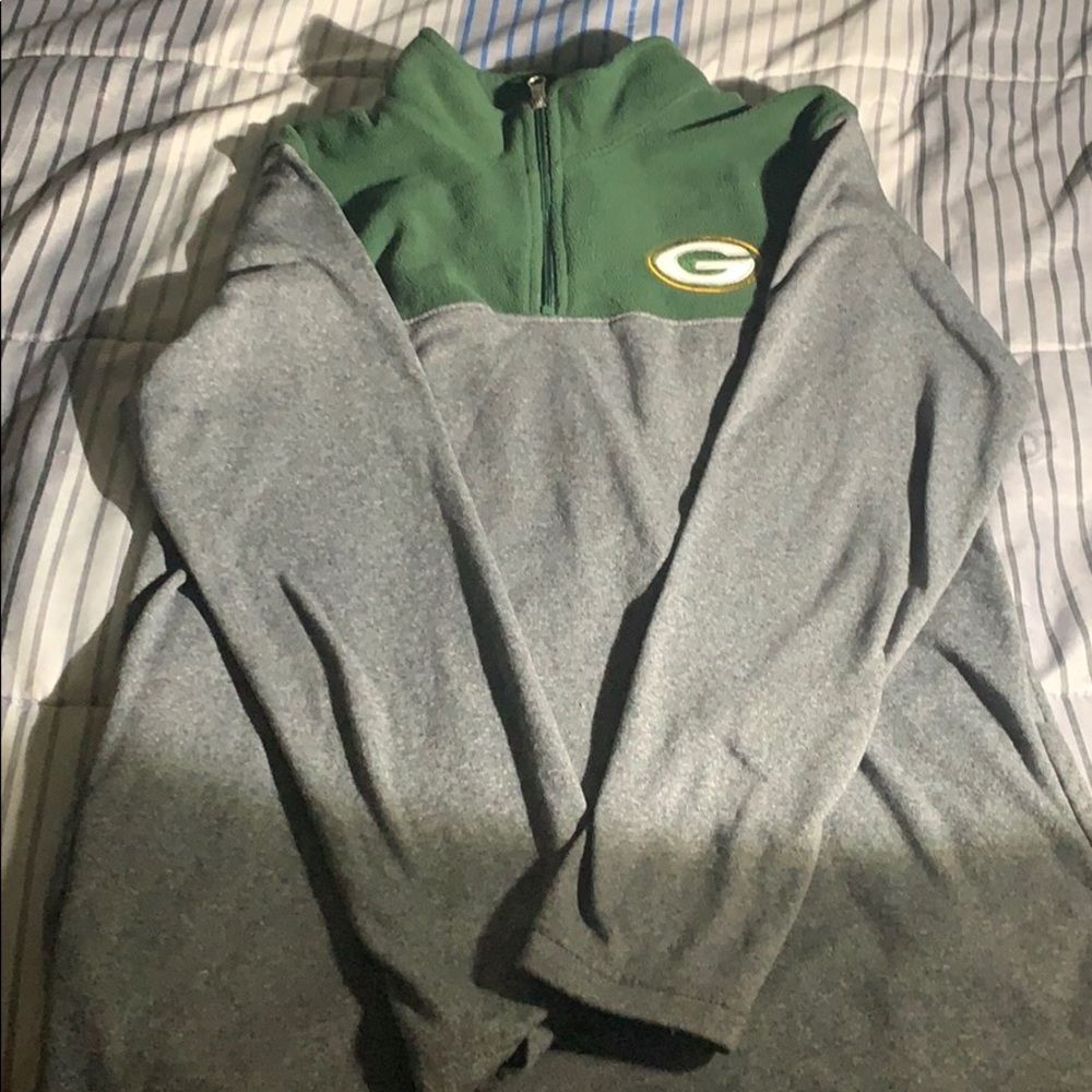 Green Bay packers quarter zip pullover jacket